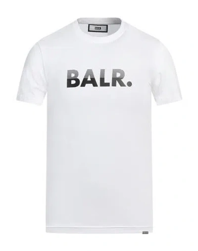 Balr. Man T-shirt White Size Xl Cotton, Elastane