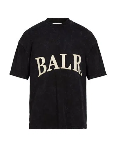 Balr. Man T-shirt Black Size M Cotton In Animal Print