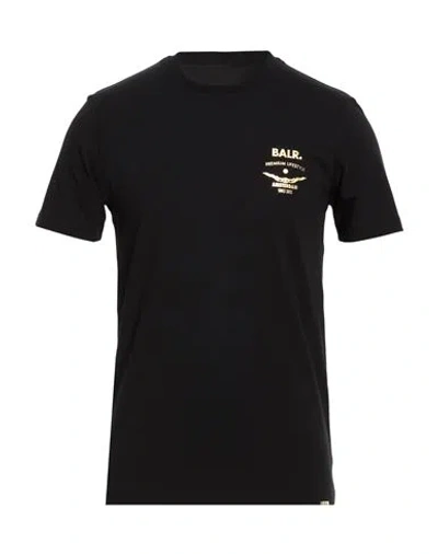 Balr. Man T-shirt Black Size Xl Cotton, Elastane