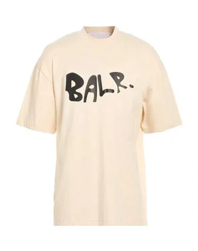 Balr. Man T-shirt Cream Size S Cotton