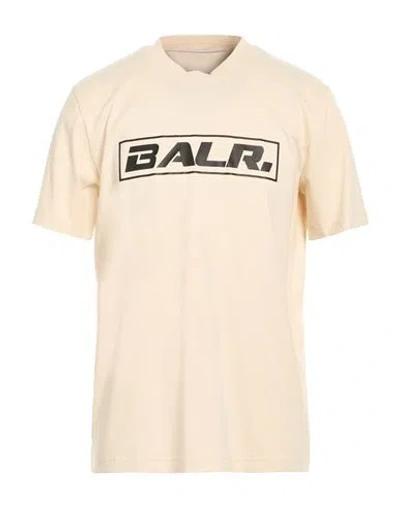 Balr. Man T-shirt Cream Size Xl Cotton In Neutral