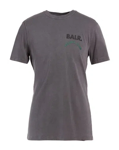 Balr. Man T-shirt Grey Size Xxl Cotton In Gray