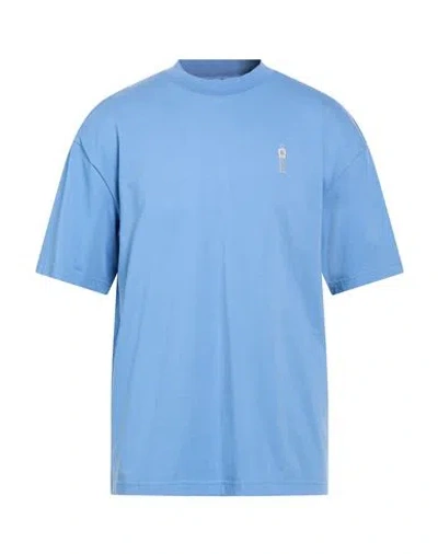 Balr. Man T-shirt Slate Blue Size L Cotton