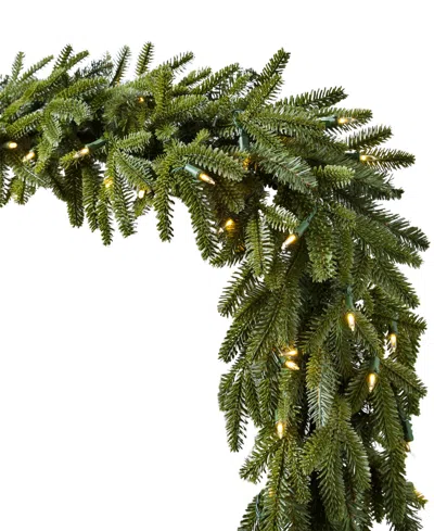Balsam Hill 10 Ft Fraser Fir Pre-lit Garland In Green