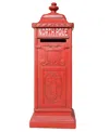 Balsam Hill 12.8" Outdoor Letters To Santa Mailbox In Red