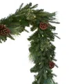 Balsam Hill 9 Ft Mixed Pre-lit Garland In Green