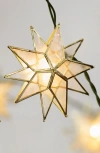Balsam Hill Capiz Star Lighted Garland In Gold