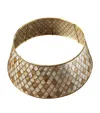 Balsam Hill Capiz Tree Collar In Brown