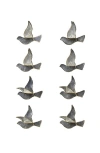 Balsam Hill Golden Dove Capiz Ornament Set In Gray