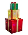 Balsam Hill Outdoor Stackable Lighted Christmas Gifts, Set Of 3 In Multi