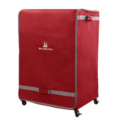 Balsam Hill Rolling Ornament Storage Chest In Red