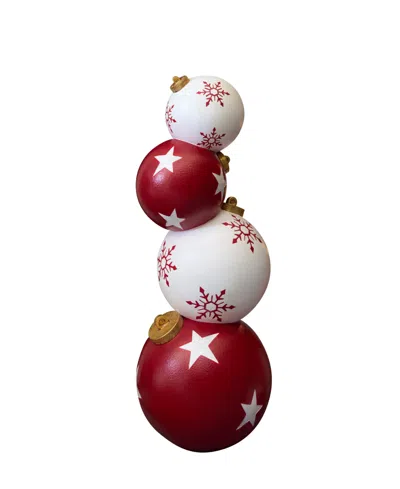 Balsam Hill Stacked 10.5" Christmas Ornaments In Multi