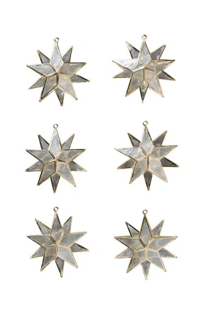 Balsam Hill Star Capiz Ornament Set In Metallic