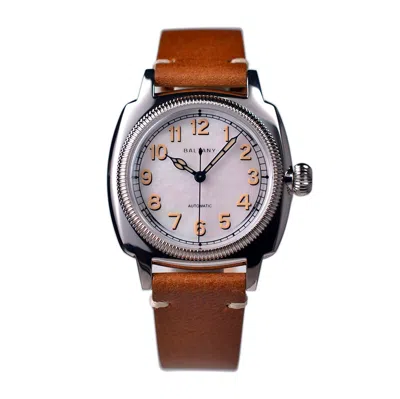 Pre-owned Baltany Men Pilot Watch Luxury 36mm Automatic Mechaical Wristwatch Luminous 9015