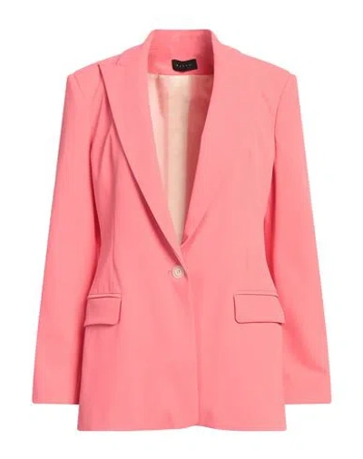 Balti _ Woman Blazer Coral Size S Polyester, Elastane In Red