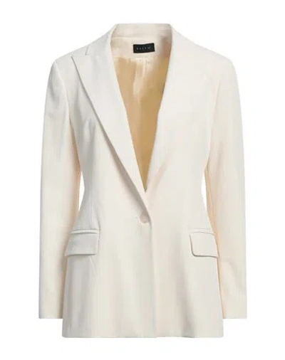 Balti _ Woman Blazer Cream Size M Polyester, Elastane In White