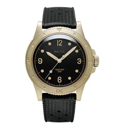 Baltic Aquascaphe Automatic Black Dial Men's Watch Aquabronzeblack In Brown/black