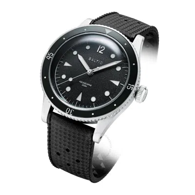 Baltic Aquascaphe Automatic Black Dial Men's Watch Aquaclassicblacksilver In Aqua / Black
