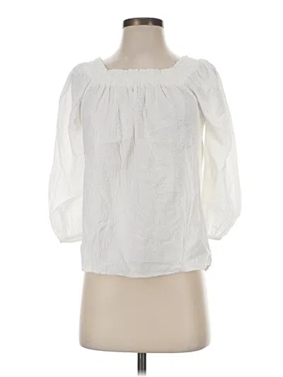 Pre-owned Baltic Born 3/4 Sleeve Blouse In White