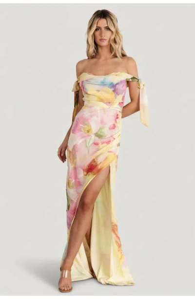 Baltic Born Allegra Off Shoulder Maxi Dress In Multi