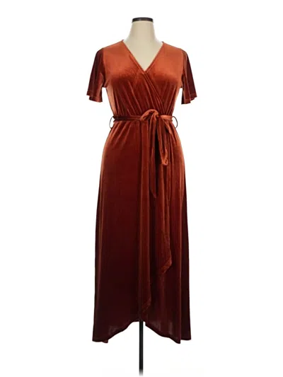 Pre-owned Baltic Born Casual Dress In Burgundy