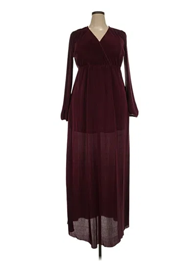 Pre-owned Baltic Born Casual Dress In Burgundy