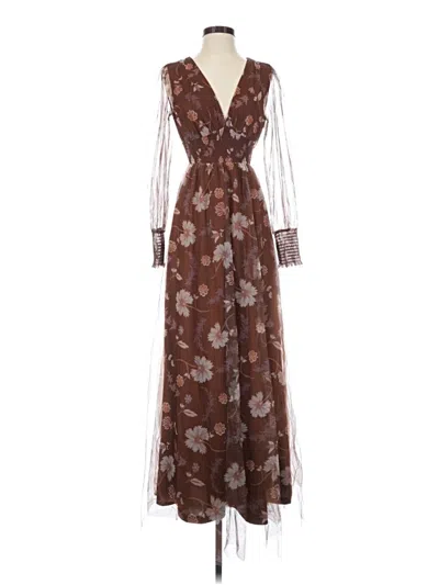 Pre-owned Baltic Born Cocktail Dress In Brown