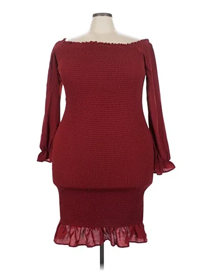 Pre-owned Baltic Born Cocktail Dress In Burgundy