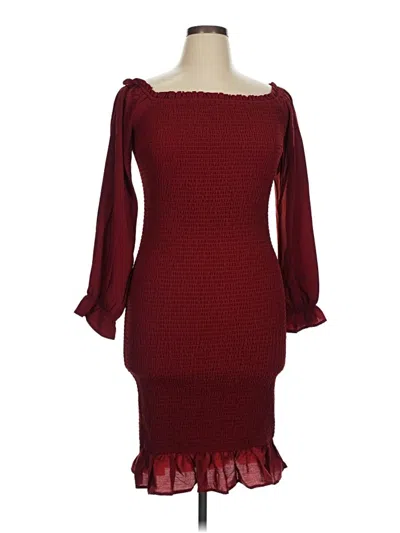Pre-owned Baltic Born Cocktail Dress In Burgundy
