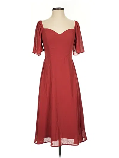 Pre-owned Baltic Born Cocktail Dress In Burgundy