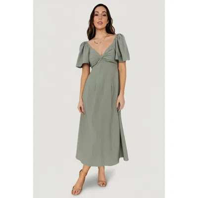 Baltic Born Indie Back Tie Dress In Green