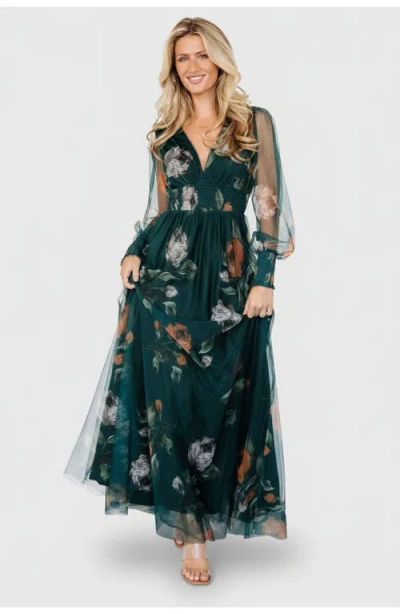 Baltic Born Layla Tulle Maxi Dress In Green