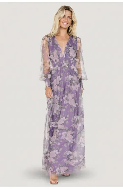 Baltic Born Layla Tulle Maxi Dress In Purple