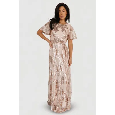 Baltic Born Muse Sequin Maxi Dress In Neutral