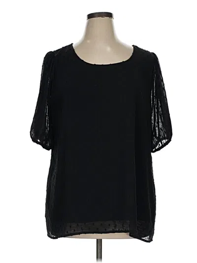 Pre-owned Baltic Born Short Sleeve Blouse In Black
