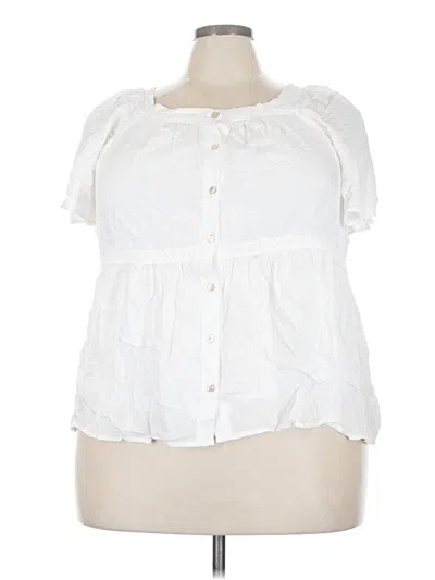 Pre-owned Baltic Born Short Sleeve Blouse In White