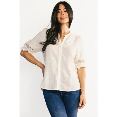 Baltic Børn Alba Button Up Top In White