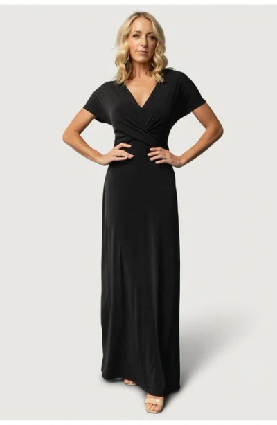 Baltic Børn Annaeli Cross Front Maxi Dress In Black