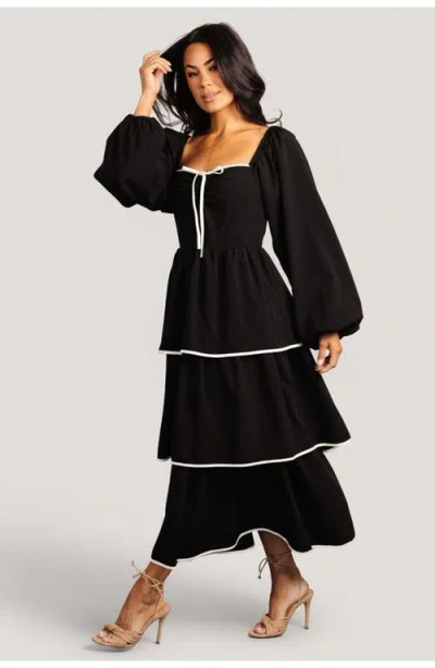 Baltic Børn Barcelona Tiered Dress In Black