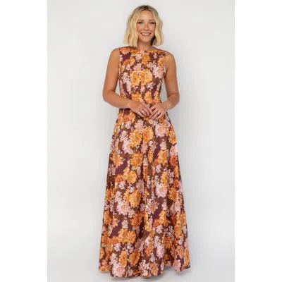 Baltic Børn Clara Maxi Dress In Orange