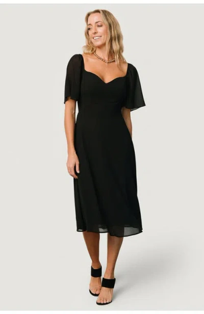 Baltic Børn Colette Sweetheart Midi Dress In Black