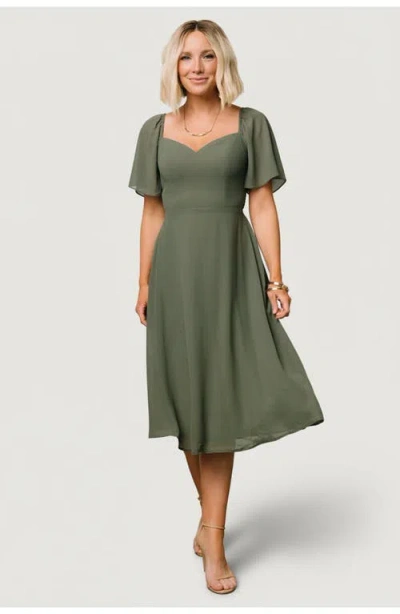 Baltic Børn Colette Sweetheart Midi Dress In Green