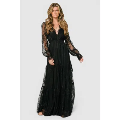 Baltic Børn Gloria Lace Maxi Dress In Black