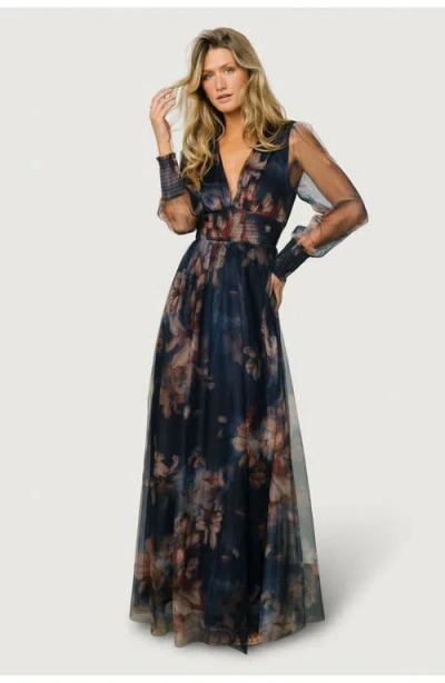 Baltic Børn Layla Tulle Maxi Dress In Blue