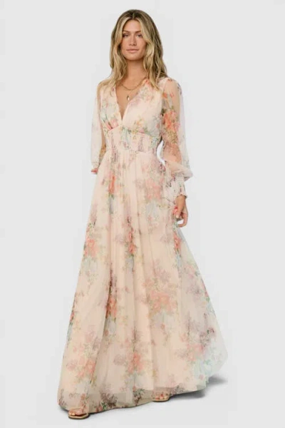 Baltic Børn Layla Tulle Maxi Dress In Romantic Floral
