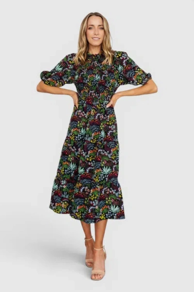 Baltic Børn Lena Tiered Midi Dress In Multi