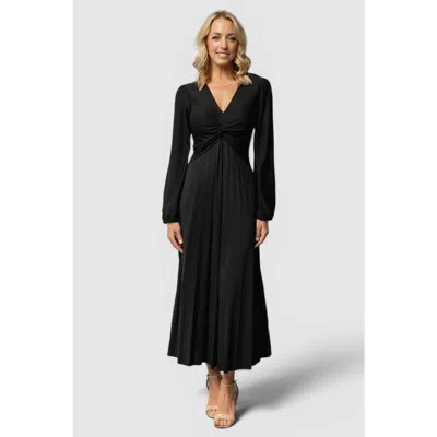 Baltic Børn Lynda Pleated Midi Dress In Black