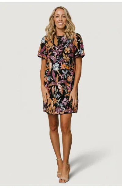 Baltic Børn Patricia Sequin Short Dress In Black