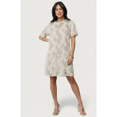 Baltic Børn Rhea Sequin Short Dress In White