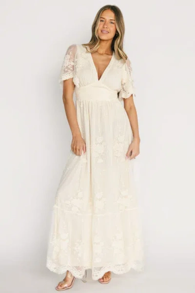 Baltic Børn Rosalia Lace Maxi Dress In White